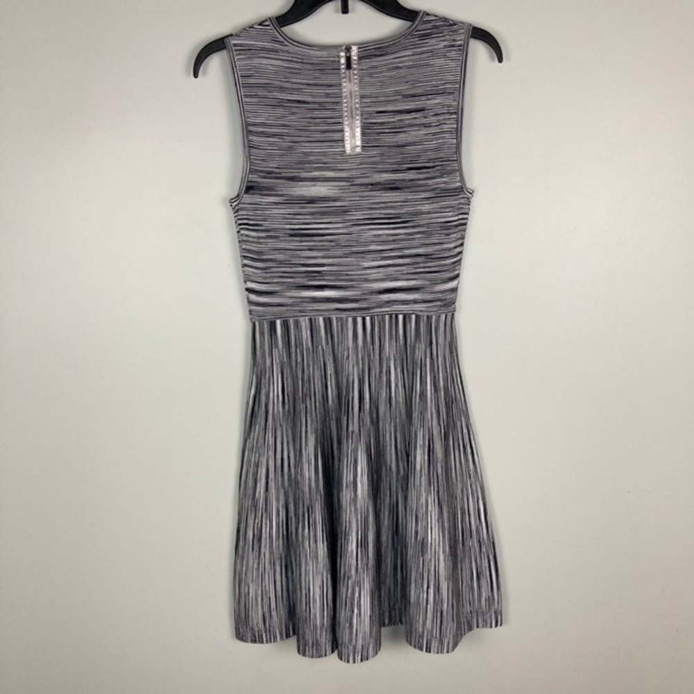 Karen Millen Knit Striped Fit & Flare Dress Sz 3 - image 6